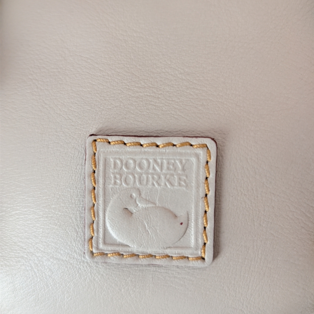 Dooney & Bourke Florentine Leather Micro Satchel In Ecru NWOT - Picture 7 of 7